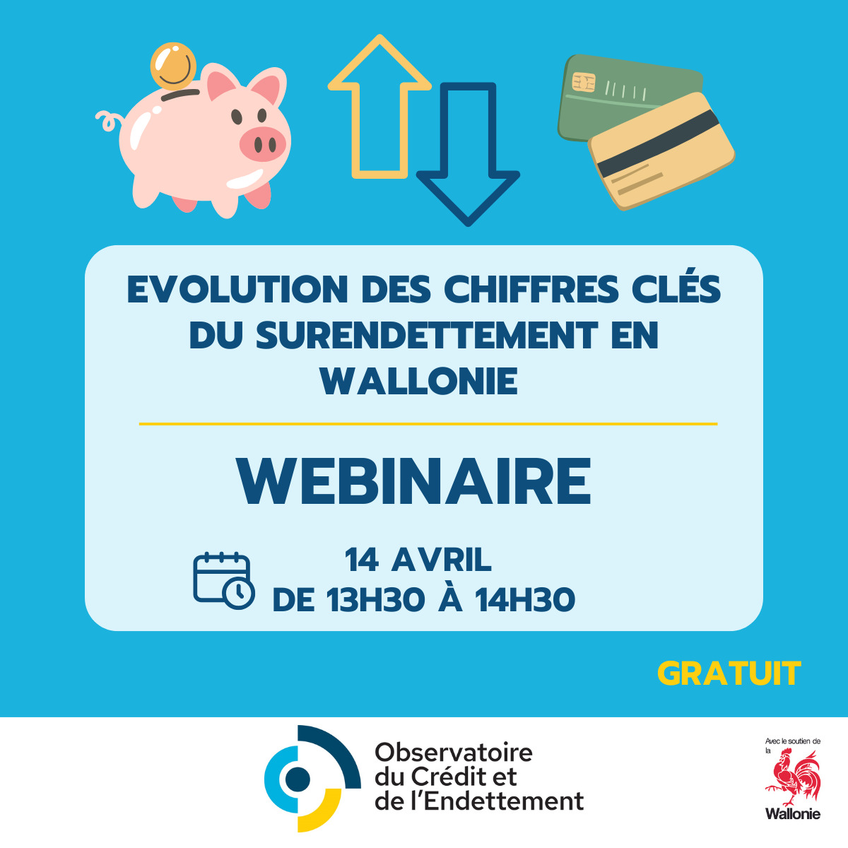 Webinaire : Evolution des chiffres clés du surendettement en Wallonie