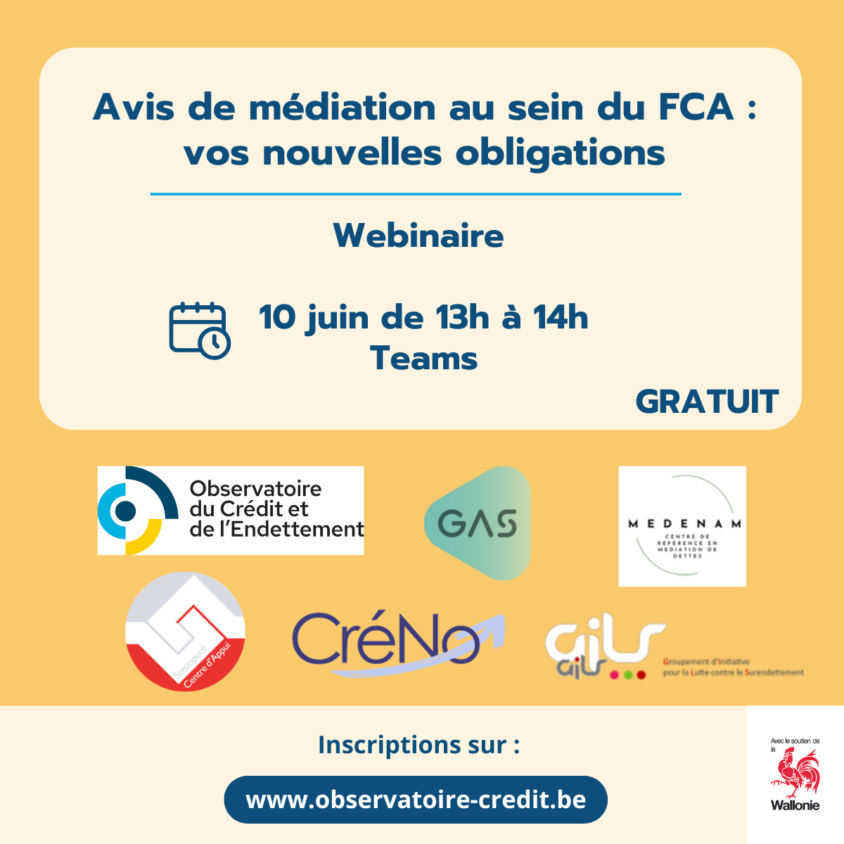 Webinaire : Avis de médiation au sein du FCA : vos nouvelles obligations